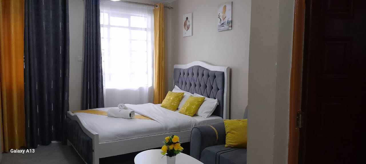 Studio Airbnb available at Muthiga, Waiyaki Way near to St. Peters Orthopedic Hospital and Hunters Grill | Roomfinder